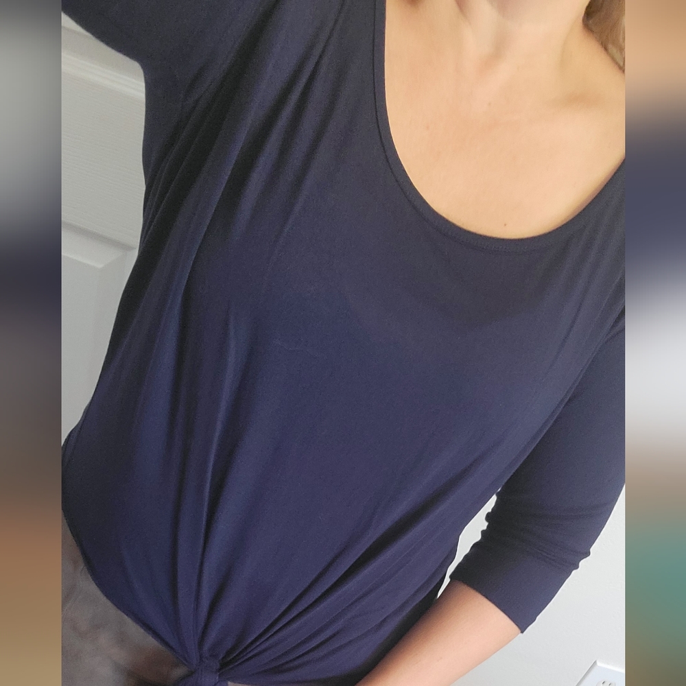 Navy Cha Cha Vente Navy Top. Size: L
